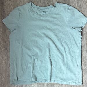 Madewell ash-Sleeve Crewneck Top — Light Mint